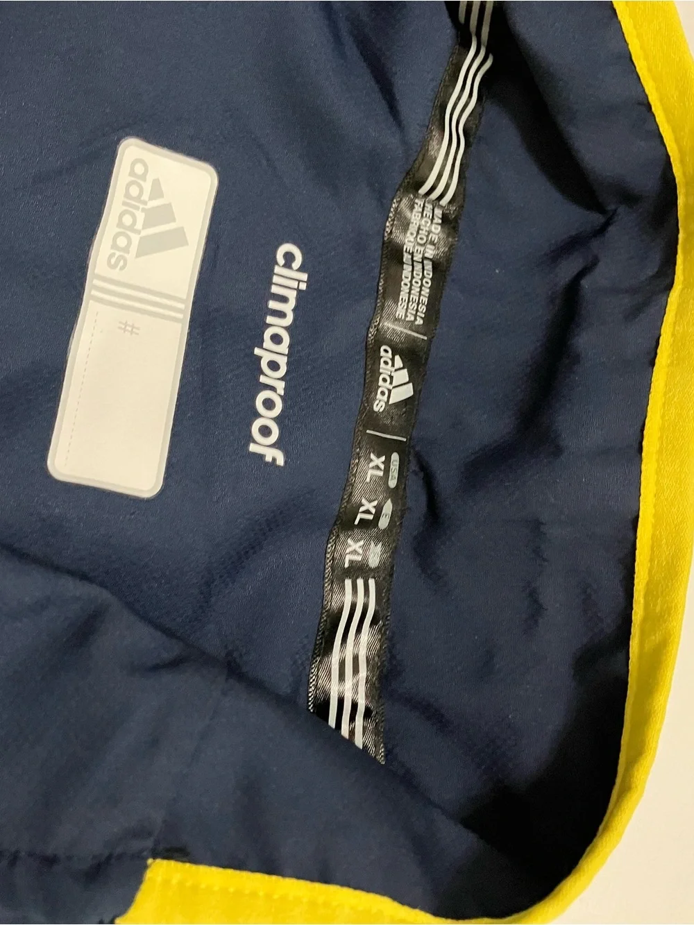 Adidas Michigan Wolverines Climaproof Quarter Zip Pullover Mens XL Navy Blue